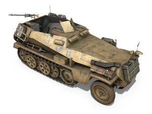 sdkfz 250 - halftruck - 10pd 3D Model