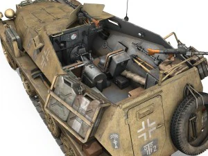 sdkfz 250 - halftruck - 10pd 3D Model