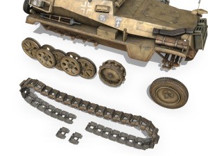 sdkfz 250 - halftruck - 10pd 3D Model