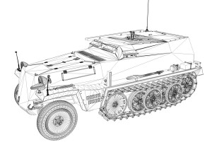 sdkfz 253 - beobpzwg Modelo 3D