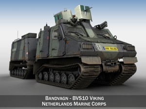 bvs10 viking - netherlands marine corps 3D Model