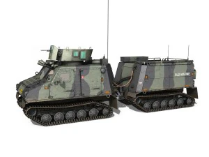 bvs10 viking - netherlands marine corps 3D Model