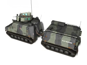 bvs10 viking - netherlands marine corps 3D Model