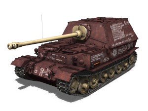 ferdinand tank destroyer - tiger p - last produced vehicle 3D Model