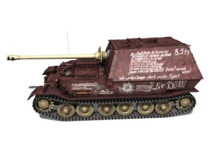 ferdinand tank destroyer - tiger p - last produced vehicle 3D Model
