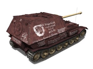 ferdinand tank destroyer - tiger p - last produced vehicle 3D Model