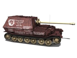 ferdinand tank destroyer - tiger p - last produced vehicle 3D Model