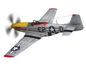 north american p-51d - detroit miss 3D Model