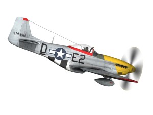 north american p-51d - detroit miss 3D Model