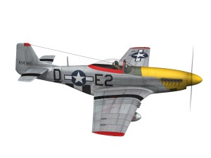 north american p-51d - detroit miss 3D Model