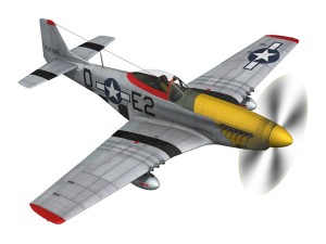 north american p-51d - detroit miss 3D Model