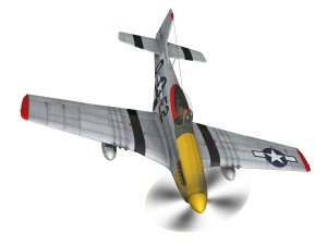 north american p-51d - detroit miss 3D Model