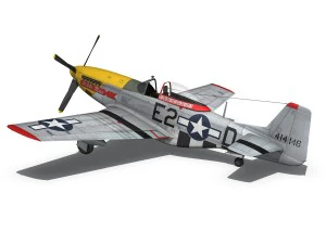 Nordamerikanische P-51D &ndash; Detroit-Miss 3D Modell
