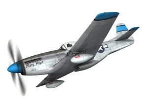 north american p-51d - mary alyce 3D Model