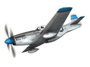 north american p-51d - mary alyce 3D Model