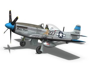 north american p-51d - mary alyce 3D Model