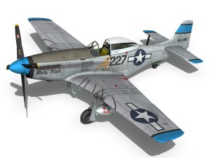 north american p-51d - mary alyce 3D Model
