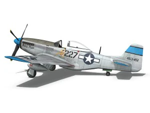 north american p-51d - mary alyce 3D Model