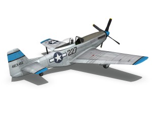 north american p-51d - mary alyce 3D Model