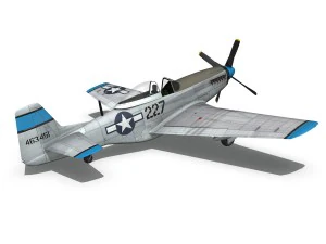 north american p-51d - mary alyce 3D Model