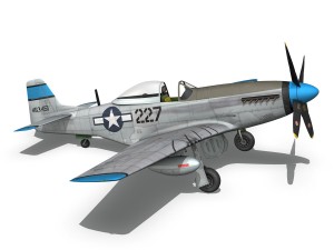 north american p-51d - mary alyce 3D Model