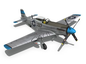 north american p-51d - mary alyce 3D Model