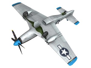 north american p-51d - mary alyce 3D Model