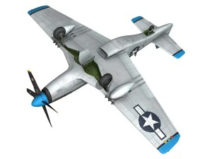 north american p-51d - mary alyce 3D Model