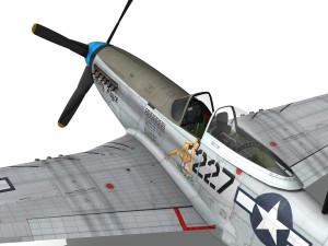 north american p-51d - mary alyce 3D Model