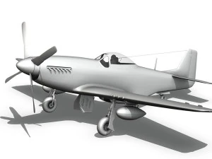 north american p-51d - mary alyce 3D Model