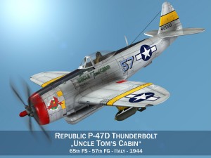 republic p-47d thunderbolt - uncle toms cabin 3D मॉडल
