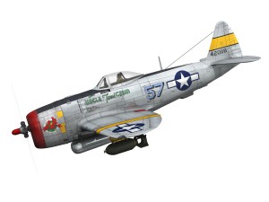 republic p-47d thunderbolt - uncle toms cabin Modello 3D