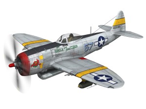 republic p-47d thunderbolt - uncle toms cabin Modello 3D