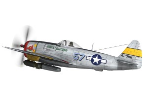 republic p-47d thunderbolt - uncle toms cabin Modello 3D