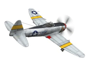republic p-47d thunderbolt - uncle toms cabin 3D Model