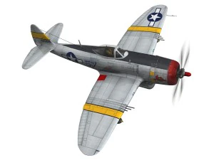 republic p-47d thunderbolt - uncle toms cabin 3D Model