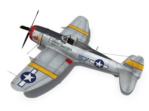 republic p-47d thunderbolt - uncle toms cabin Modello 3D