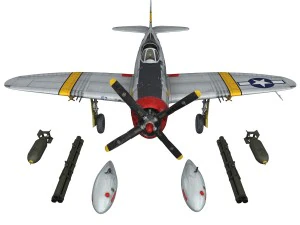 republic p-47d thunderbolt - uncle toms cabin 3D Model