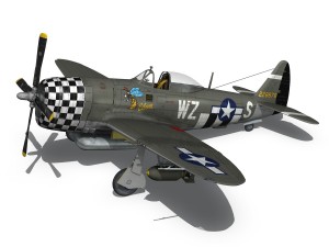 republic p-47d thunderbolt - eileen 3D Model