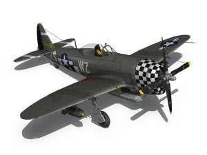 republic p-47d thunderbolt - eileen 3D Model