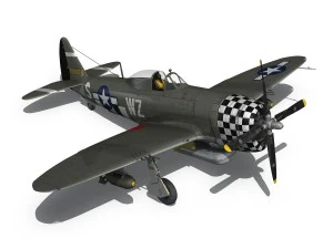 republic p-47d thunderbolt - eileen 3D Model