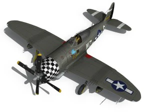 republic p-47d thunderbolt - eileen 3D Model