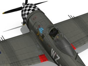 republic p-47d thunderbolt - eileen 3D Model
