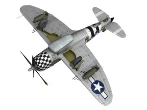 republic p-47d thunderbolt - eileen 3D Model