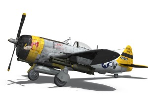 republic p-47d thunderbolt - jeanie 3Dモデル