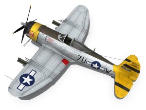 republic p-47d thunderbolt - jeanie 3Dモデル