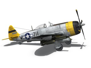 republic p-47d thunderbolt - jeanie 3Dモデル