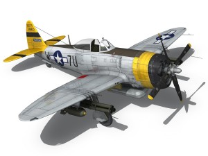 republic p-47d thunderbolt - jeanie 3Dモデル
