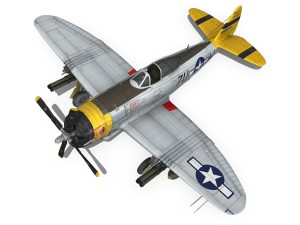 republic p-47d thunderbolt - jeanie 3Dモデル