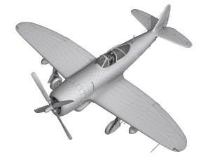 republic p-47d thunderbolt - jeanie 3Dモデル